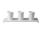 image of RAK Porcelain SPRP3BW - Juniper Rectangular China Plate, 12" x 4-3/8", White, Microwave Safe - 6/Case