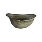 image of RAK Porcelain SPTFLDB31 Spot Bowl, 6" (10.5 oz) Deep Free‑Form Porcelain Peridot - 12/Case
