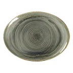 image of RAK Porcelain SPTNNOP21 Platter, Oval 8.25" x 5.9" Peridot, Oven Microwave Safe - 12/Case