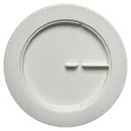 image of RAK Porcelain SSDP28 - 11" Round Embossed Rim China Plate, Durable, Oven/Microwave Safe - 6/Case
