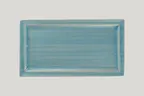 image of RAK Porcelain SSRCLRP38 - Rectangular Tray 8.25" x 0.95" Porcelain Sapphire Oven Safe - 6/Case