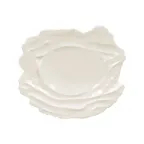 image of RAK Porcelain STEP20 - Plate 7-7/8" x 6-11/16" x 1", Flat Edge Embossed Rim, Safe - 12/Case
