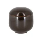 image of RAK Porcelain STSU19GCL Sugar Bowl, 6‑2/5 oz (3‑1/8" Dia x 3‑3/8" H) Lidded, Safe - 12/Case