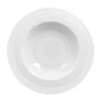 image of RAK Porcelain SUDP31 - 12.2" Round Deep Rim Porcelain Plate, Fridge/Freezer/Oven Safe - 6/Case