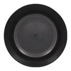 image of RAK Porcelain TRCLFP24BG Trinidad Plate, 9.45" Round Flat Edge Grey Porcelain Dinnerware - 12/Case