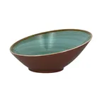 image of RAK Porcelain TWBUBA29LA Twirl Bowl, 54‑Ounce 11‑3/8" Slanted Porcelain, Microwave Safe - 1/Case