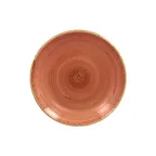 image of RAK Porcelain TWNNPR18CO Twirl Plate, 7-1/8" Round Coral Porcelain, Dishwasher Safe - 24/Case