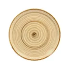 image of RAK Porcelain TWNNPR27BE - Twirl Round Plate 10-5/8" Coupe Rim, Vitrified Porcelain, Beach - 12/Case
