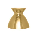 image of RAK Porcelain UHDTT18G Cloche, 7-1/10" Round Gold Plate Cover, Oven/Microwave Safe - 2/Case