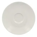 image of RAK Porcelain VNCLSA13WH Round Saucer, 5"-5.5" Diameter, White Glaze, Microwave Safe - 12/Case