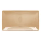 image of RAK Porcelain VNEDRG33BG Rectangular Plate 13.2" x 7.125" Beige Porcelain Shock Resistant - 6/Case