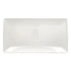 image of RAK Porcelain VNEDRG33WH - Plate 13.2" x 7.125" Porcelain, Microwave & Dishwasher Safe - 6/Case