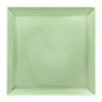 image of RAK Porcelain VNEDSQ27GR Square Plate, 10.625" Green Porcelain, Microwave Safe - 6/Case