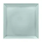 image of RAK Porcelain VNEDSQ30BL - Square Blue China Plate 11.875" Microwave/Dishwasher Safe - 6/Case