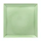 image of RAK Porcelain VNEDSQ30GR Square Plate 11.875" Green Porcelain Lead‑Free Microwave Safe - 6/Case
