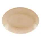 image of RAK Porcelain VNNNOP26BG Oval Platter 10" x 7½" Beige Porcelain, Microwave & Dishwasher Safe - 12/Case