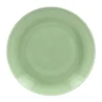 image of RAK Porcelain VNNNPR15GR 6" Green Round Plate, Coupe Rim, Microwave & Dishwasher Safe - 24/Case