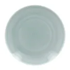 image of RAK Porcelain VNNNPR18BL - 7" Round Blue Porcelain Plate, Flat Rim, Microwave Safe - 24/Case