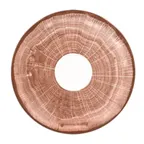 image of RAK Porcelain WDCLSA17WB - 6-3/4" Walnut Round Porcelain Saucer, Lead‑Free, Dishwasher Safe - 12/Case