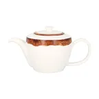 image of RAK Porcelain WDCLTP40TB - Tea Pot, 13.5 oz, Brown Porcelain, Lead‑Free, Lid, Dishwasher Safe - Case