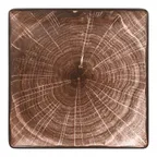 image of RAK Porcelain WDEDSQ30OB Square Plate, 11.75" Brown Porcelain, Lead-Free, Oven Safe - 6/Case