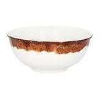 image of RAK Porcelain WDNNBW09TB - Round Bowl, 3‑1/2" Dia., 3‑3/4 oz., Brown Porcelain, Oven Safe - 12/Case