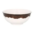 image of RAK Porcelain WDNNBW10OB - 4" Round Oak Brown Bowl, 5.5 oz Porcelain, Oven‑Microwave Safe - 12/Case