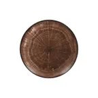 image of RAK Porcelain WDNNPR15OB - 5-7/8" Oak Brown Porcelain Plate, Lead‑Free, Dishwasher Safe - 24/Case