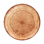 image of RAK Porcelain WDNNPR21TB Round Plate 8¼" Diameter Brown Porcelain Oven‑Microwave Safe - 12/Case