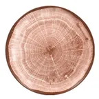 image of RAK Porcelain WDNNPR27WB Plate, 10.5" Round Coupe Rim, Walnut Brown Porcelain, Oven‑Safe - 12/Case