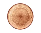 image of RAK Porcelain WDNNPR29TB - 11½" Wood Art Plate, Coupe Rim, Porcelain, Dishwasher Safe - 12/Case
