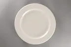 image of RAK Porcelain YOFP25 - 9.9" China Plate, Wide Flat Rim, White Porcelain, Sold per Case - 12/Case