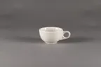 image of RAK Porcelain YONC22 Ovide Cup, 7.4 oz (3.88" Dia.) White Porcelain, Non-Stackable - 12/Case