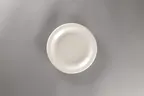 image of RAK Porcelain YONCP19 - 7.4" Round Porcelain Plate, Rolled Edge, Narrow Rim, American White, 12/Case
