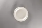 image of RAK Porcelain YONCP21 - 8.33" Round Plate, Flat Edge, Narrow Rim, American White - 12/Case