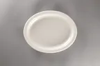 image of RAK Porcelain YONOP28 Oval Platter, 11.2" x 9.0" Porcelain, White, Edge, Narrow Rim - 6/Case