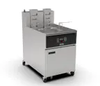 image of Giles EOF-24 SINGLE 24" Floor Model Full Pot Electric Deep Fryer, 170 Ibs, Built-in Filter
