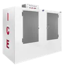 image of Leer Inc. 3344301 Ice Merchandiser – 155 cu ft, 96"W x 48"D x 88"H, Outdoor, Solid Steel Doors, 115V