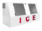image of Leer Inc. 3420301 Ice Merchandiser – 61 cu ft, 94"W x 38"D x 49"H, 2 Steel Doors, 16-24°F