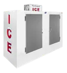image of Leer 3444301 Ice Merchandiser – 100 cu ft Outdoor, 94"W×37.5"D×76.6"H, Doors, R290, 1/2 HP 115V, 16‑24°F