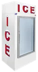 image of Leer 3504401 Ice Merchandiser - 30 cu ft, 1/3 HP 115V, R290 Refrigerant, Argon Glass Door, Defrost