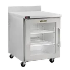 image of Traulsen CLUC-27R-GD-WTL-LK 27" 1-Section Worktop Refrigerator w/ 1 Glass Door (left), 6.5 cu. ft.