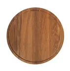 image of Boska 320532 Pizza Board Friends Large Round 13.19" Dia x 0.79" H, European Oak Wood Platter