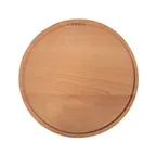 image of Boska 320537 Amigo Pizza Board – Large 13.19" Diameter x 0.79" Round Tray, Beech Oak Wood, No Handle