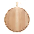 image of Boska 358123 Serving Board XXL, 19.69" Diameter x 0.79" Height, Beech Wood Oak with Handle