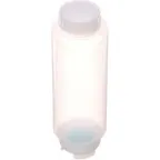 image of AllPoints 185674 FIFO BOTTLE™ 20 oz Squeeze Bottle, Wide Mouth, Tip Green Valve, NSF Certified