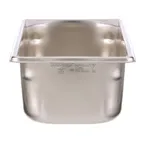 image of AllPoints 78319 Stainless Steel Steam Table Pan, 1/3 Size, 4" Deep, 4.1 Qt Capacity, Solid