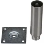 image of AllPoints 262441 Equipment Leg, 3-1/2", 6" Min., 1/8" Adjustable, Stainless Steel