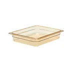 image of AllPoints 75888 - 1/2 Size Amber Polycarbonate Pan, 12"¾ x 10"¼ x 2"½, -40°F to 375°F Tray - 1/Case
