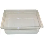 image of AllPoints 78424 - Half-Size 4"-5" Clear Polycarbonate Condiment Pan, Replaces Cambro 24CW - 1/Case